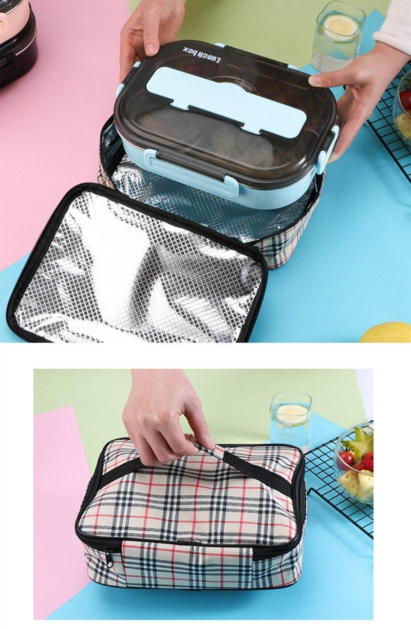 Stainless steel leak-proof lunchbox container