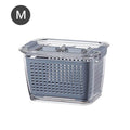 Multifunctional Vegetable & Fruit Refrigerator Drainage Organizer Box with Lid