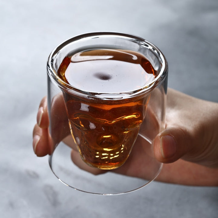 Hollow Double Layer Whiskey Glass