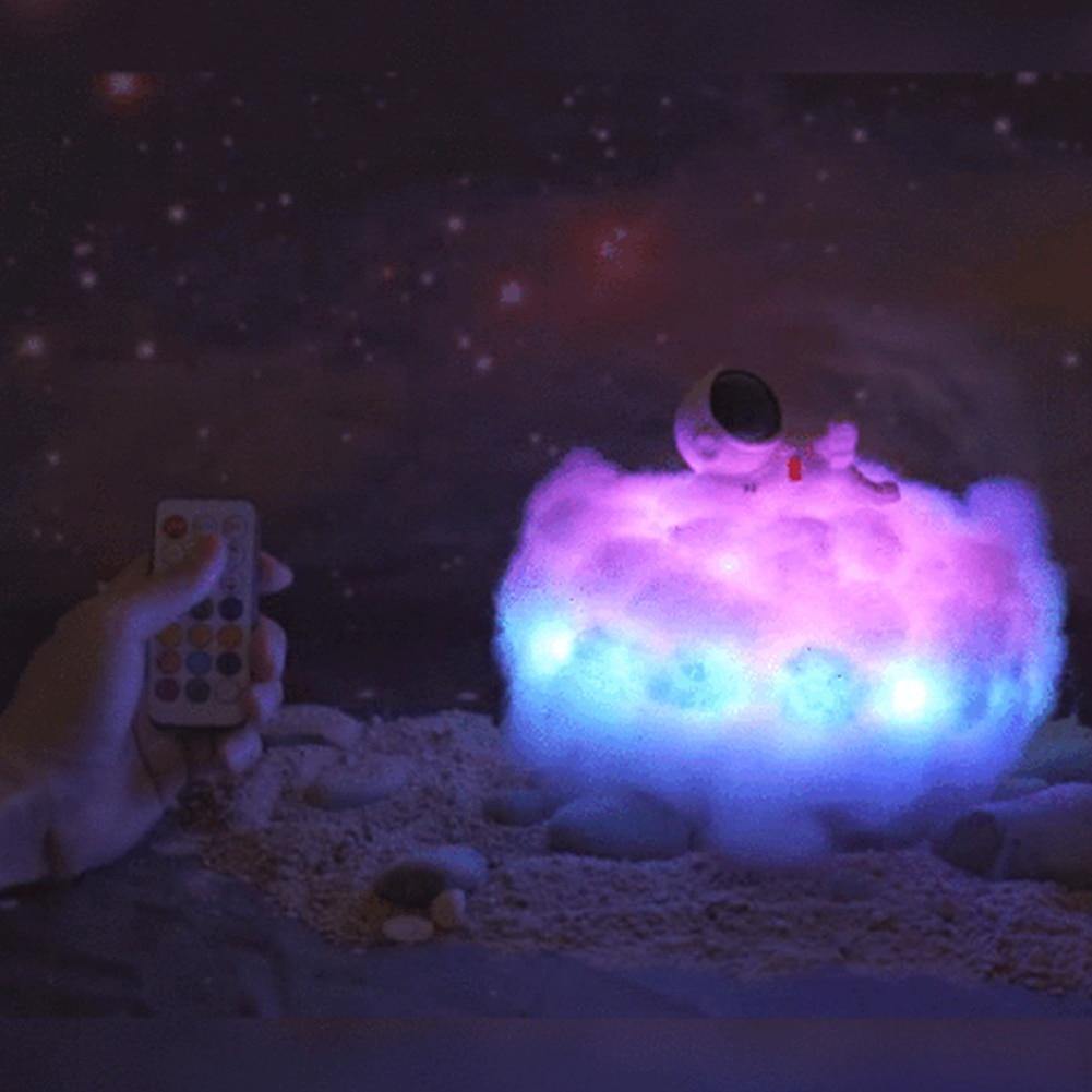 Astronaut colorful Clouds Night Light