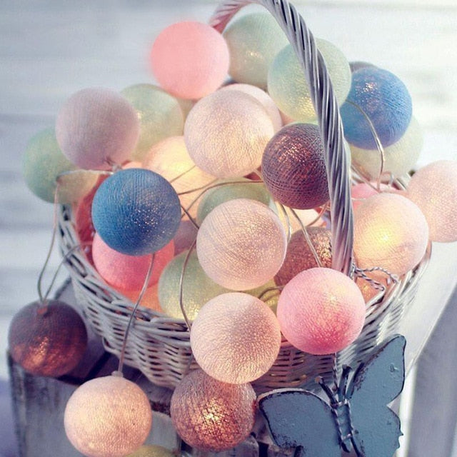 Ballton - Cotton glowing ball swing | Various color combinations