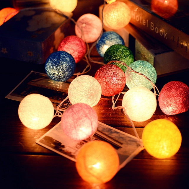 Ballton - Cotton glowing ball swing | Various color combinations