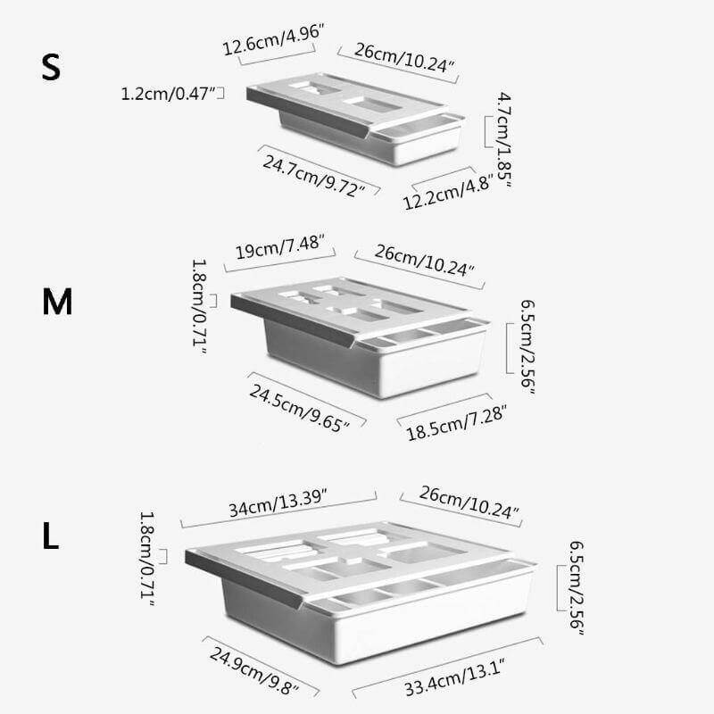 Adhesive Undercounter Drawer Organizer
