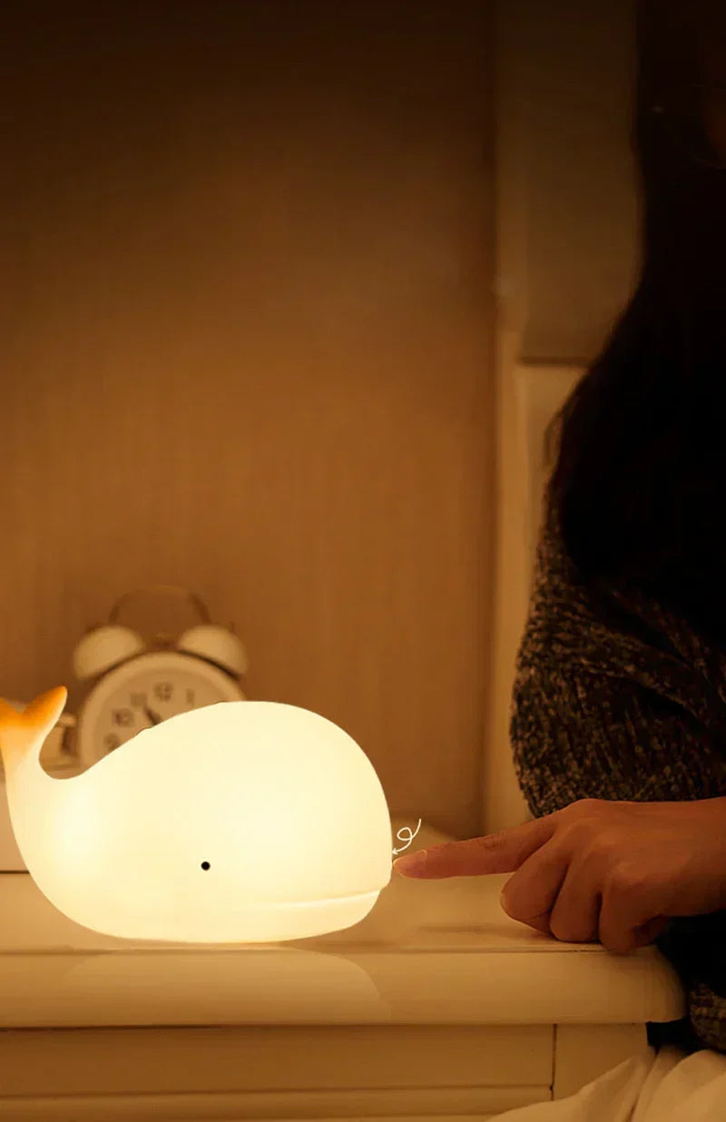 Enchanting Whale Night Light with color Effects