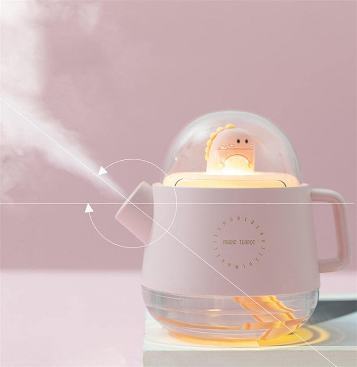 Teapot USB colorful Air Humidifier Night Light