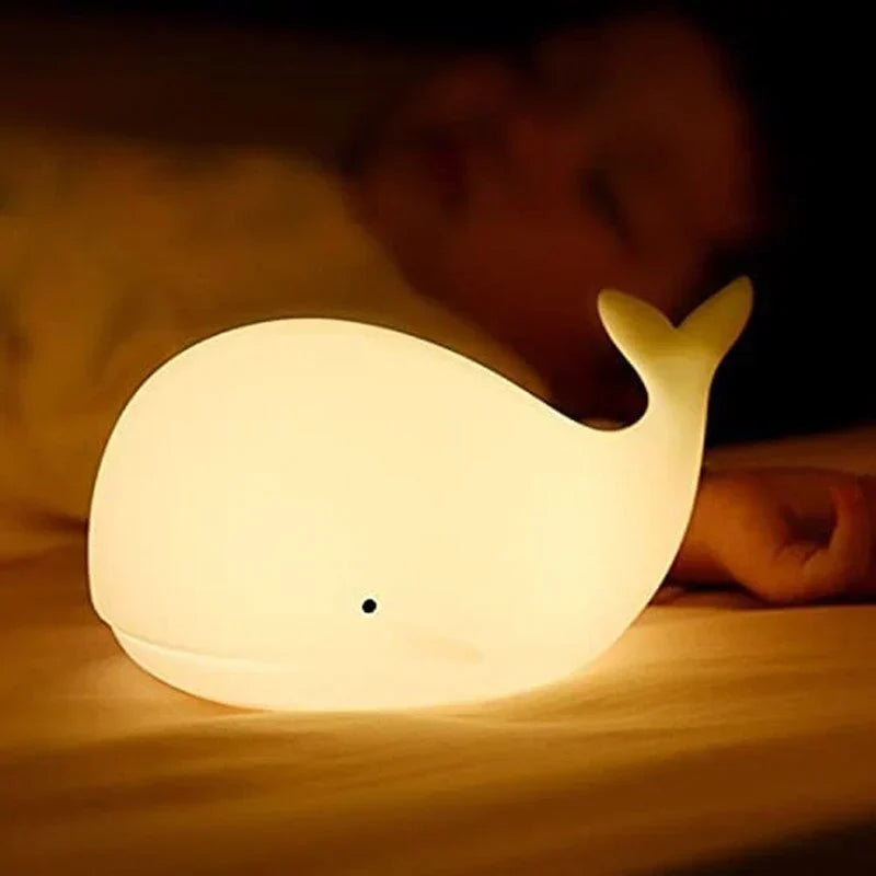 Cute Whale Night Light with color Changing - GlowWhale