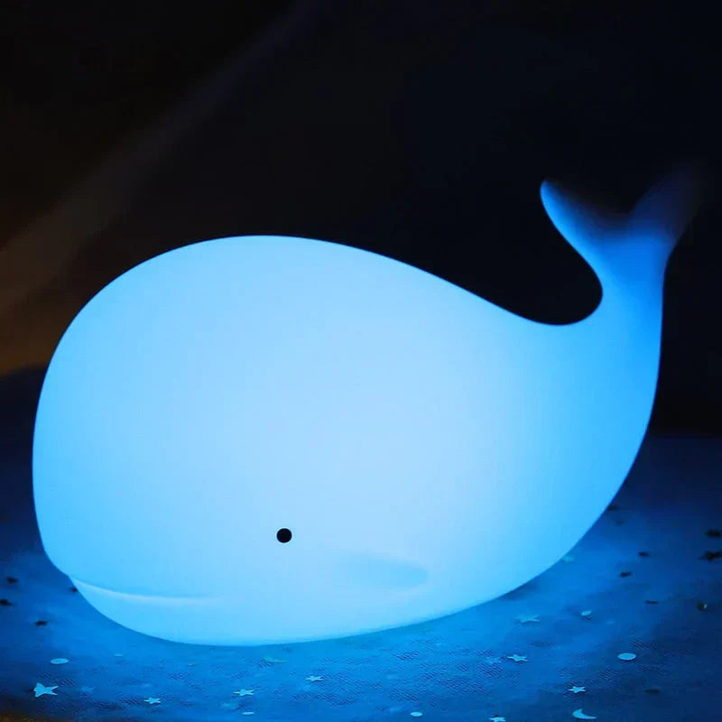 Enchanting Whale Night Light with color Effects