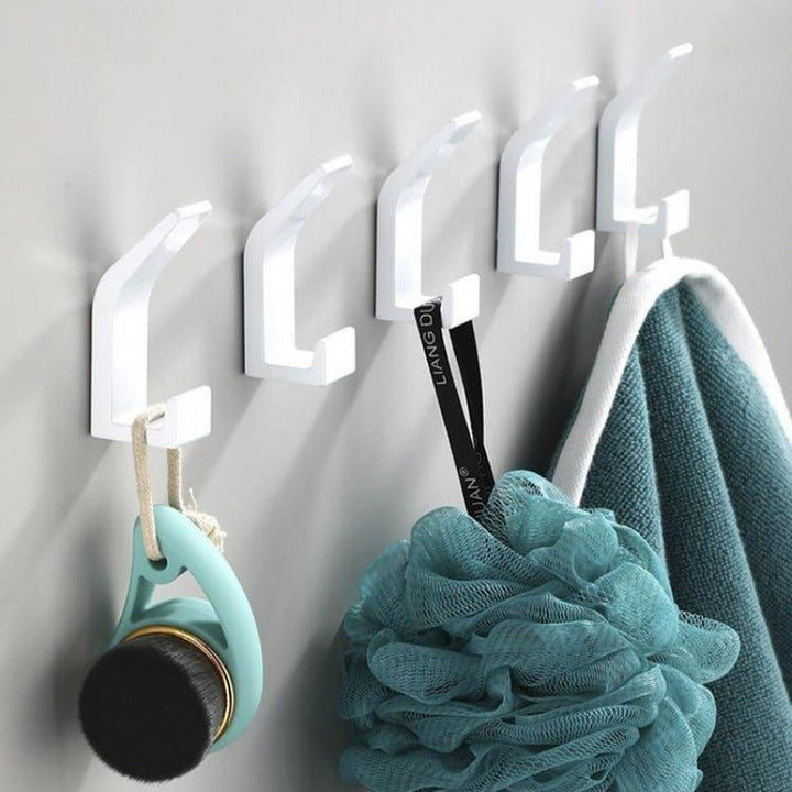 Aviro Aluminum Wall Hooks Black/White - Modern Decorative Coat Hooks