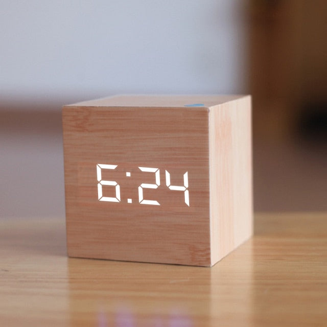 Digital square LED clock