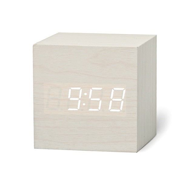 Digital square LED clock