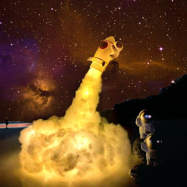 Astronaut colorful Clouds Night Light |