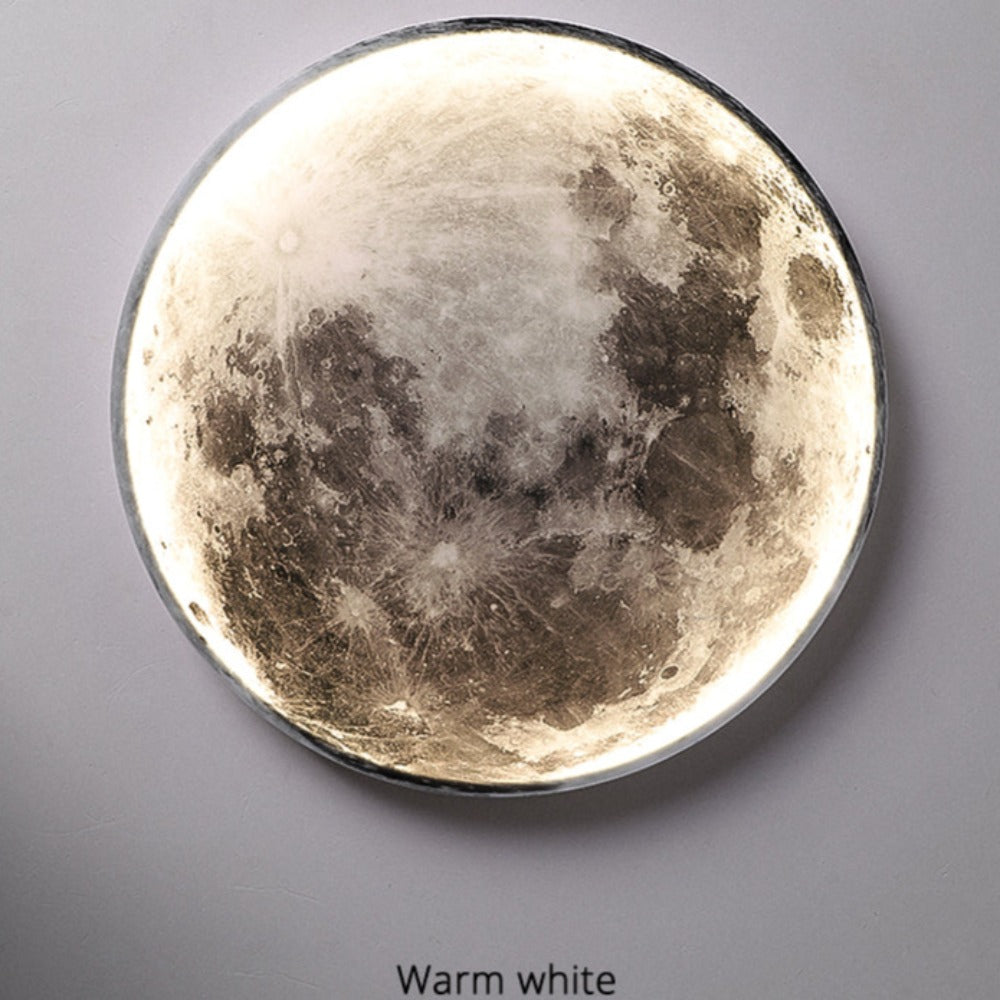 3D LED Moon or Earth Ceiling or Wall Light