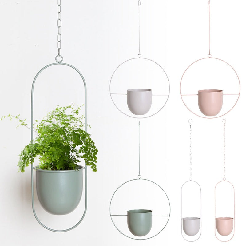 Hanging Plant Pot Holder made of Metal