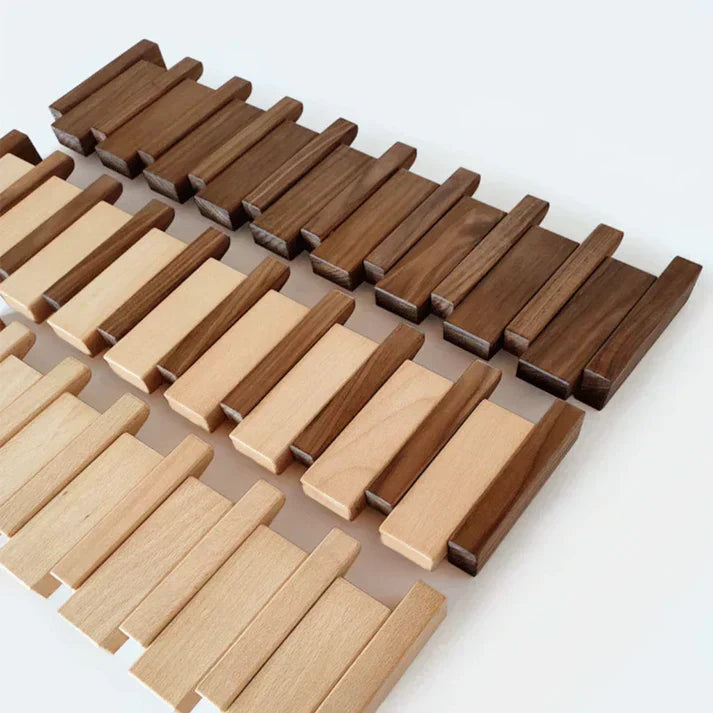 Wood Piano Style Wardrobe - Melodia