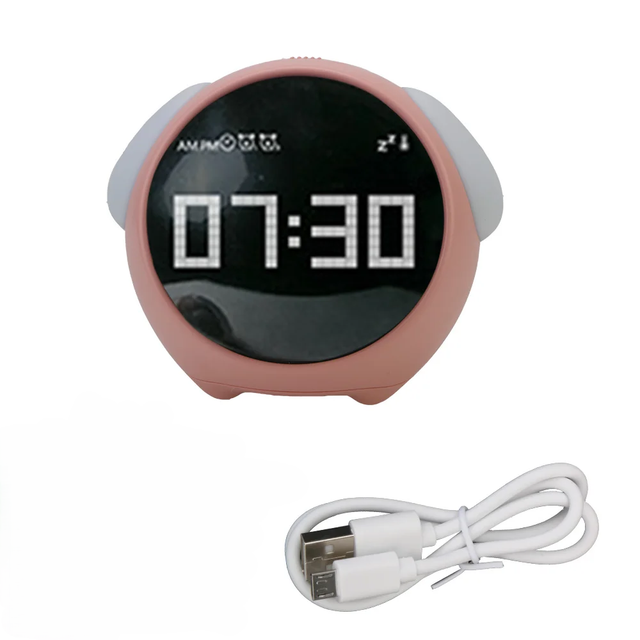 Cute Expression Night Light Alarm Clock |