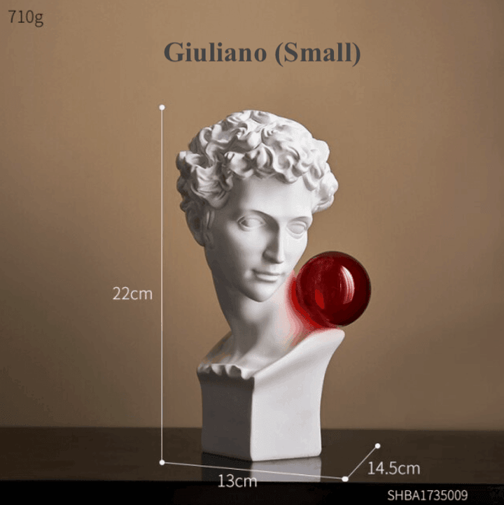 Resin Greek abstract sculpture