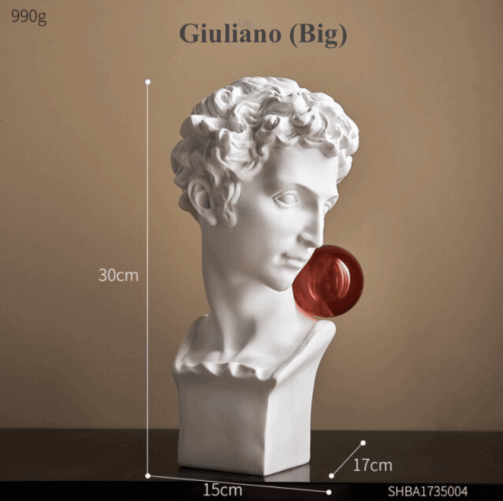 Resin Greek abstract sculpture