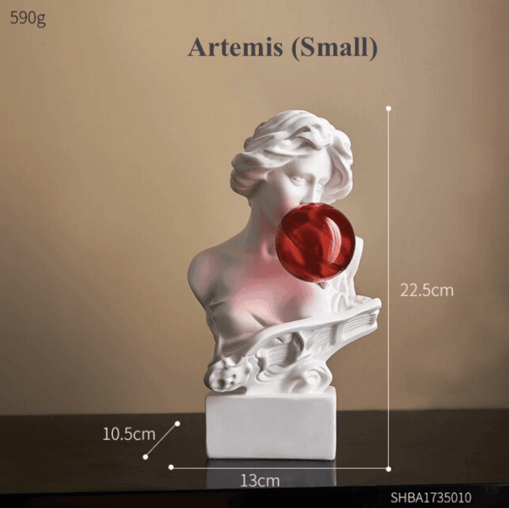 Resin Greek abstract sculpture