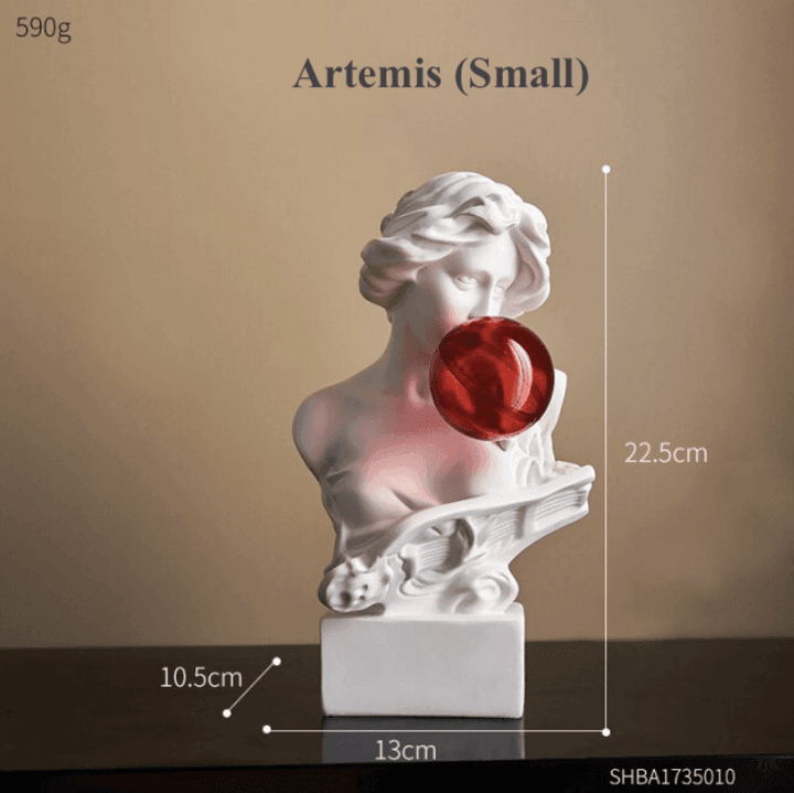 Resin Greek abstract sculpture