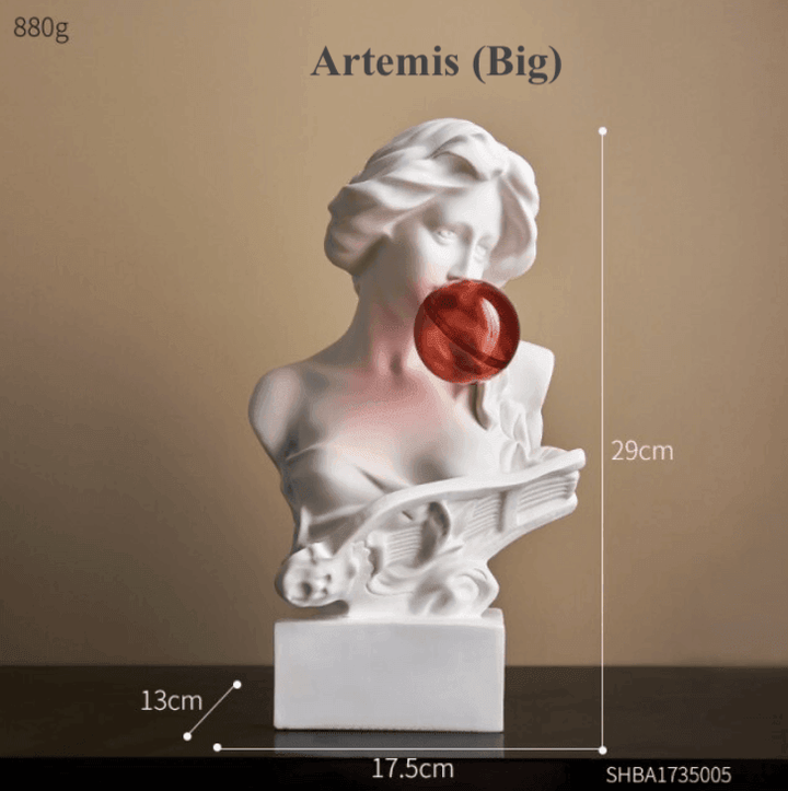 Resin Greek abstract sculpture