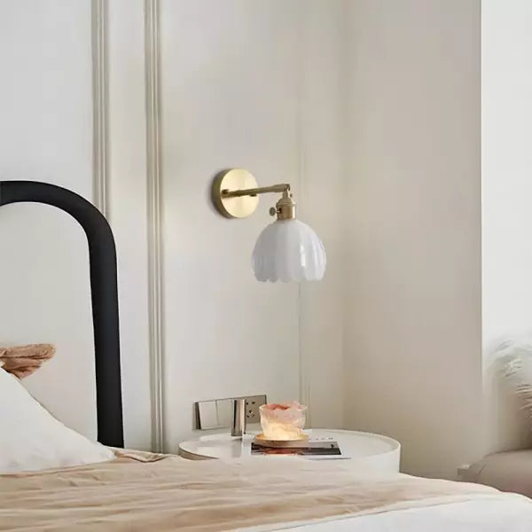 Flower Bud Tulip Glass Wall Light