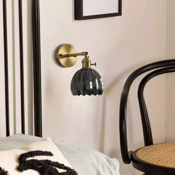 Retro – Wall Light Glass Tulip Bud