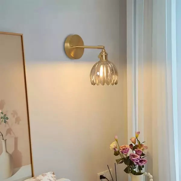 Flower Bud Tulip Glass Wall Light