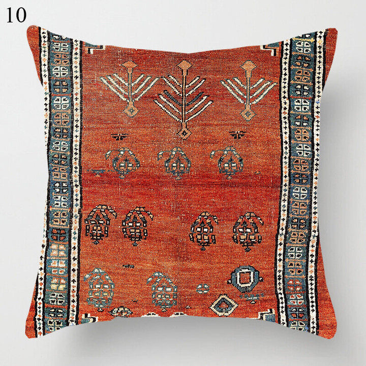 Ethnic Boho Mandala Print Linen Throw Pillow Case Sofa Cushion Cover Home Decor