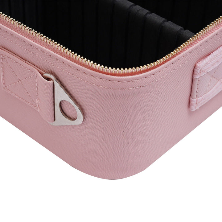Portable Travel Makeup Case with LED Mirror &amp; Adjustable Light