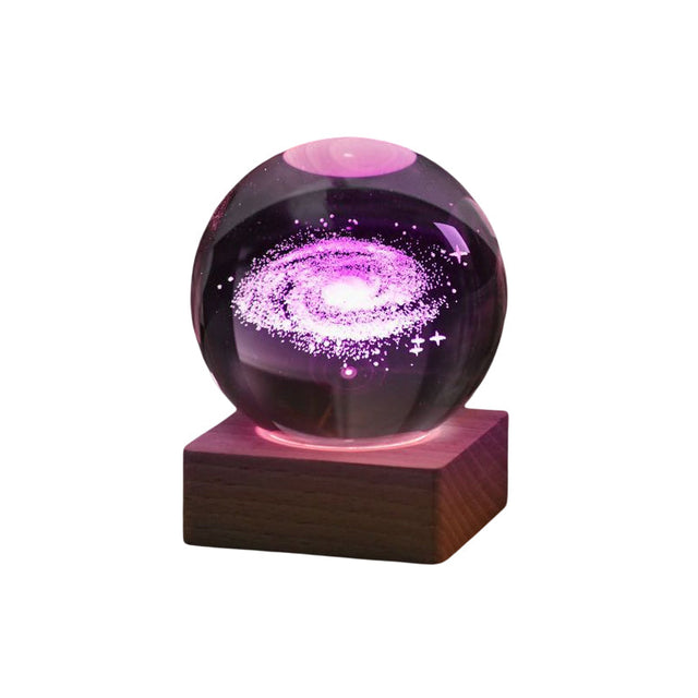 Night light Crystal ball 3D Galaxy |
