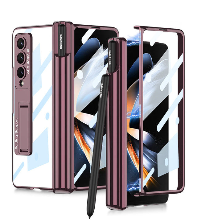 Samsung foldable phone case with integrated film