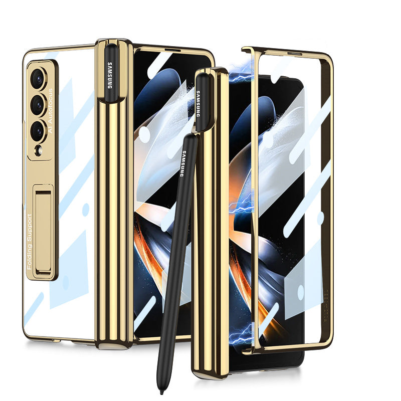 Samsung foldable phone case with integrated film