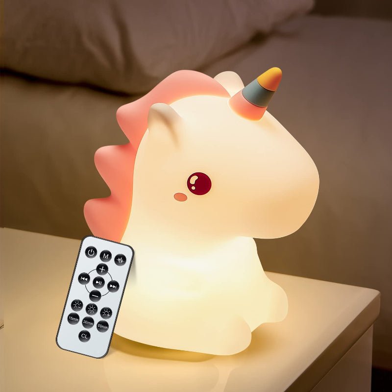Night Light Unicorn with adjustable colors and brightness