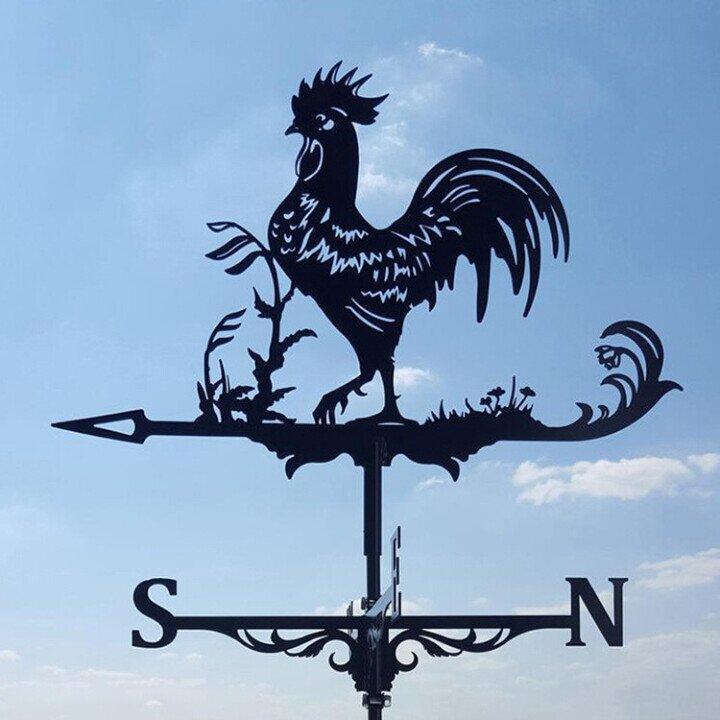 Weather vane - Windy - Retro witch shape - Unique design