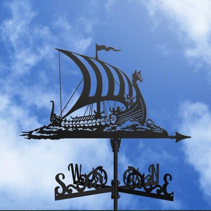 Weather vane - Windy - Retro witch shape - Unique design