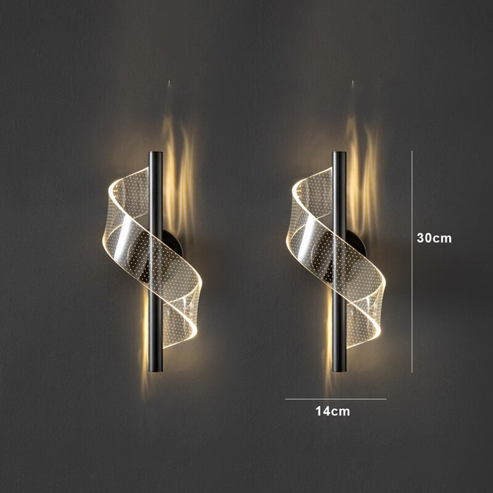 Luxury Glass Wall Lamp with Candle Holder
