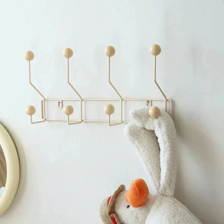 Vintage Coat Hooks Metal Set - Classic Wardrobe for Coats and Accessories