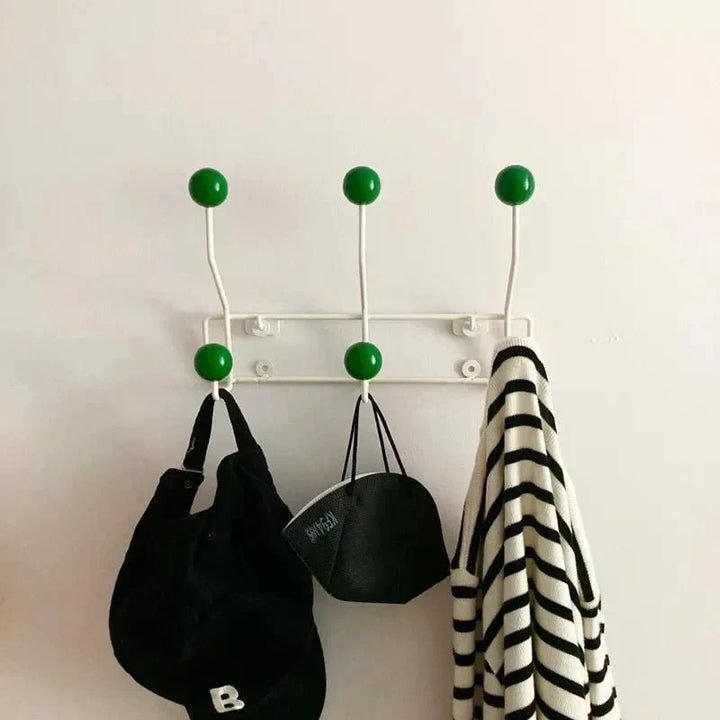 Vintage Coat Hooks Metal Set - Classic Wardrobe for Coats and Accessories