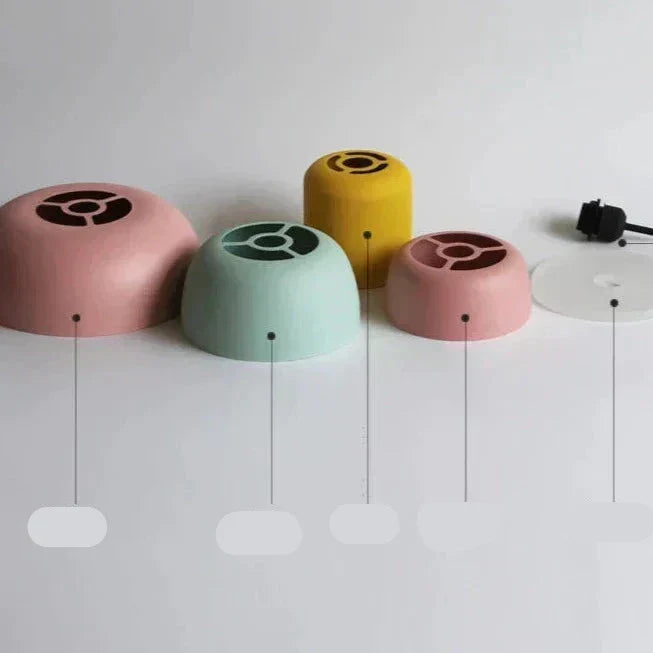 LuminaGlow - Modern Pendant Light in Scandinavian Macaron Style