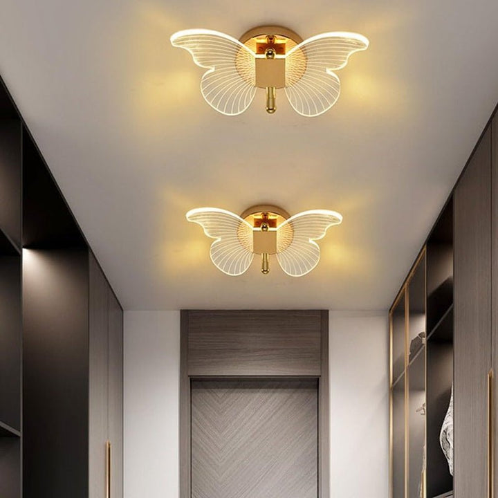 FloraVyne LED Wall Light – Butterfly-shaped design lamp with 3 light modes energy-saving and elegant