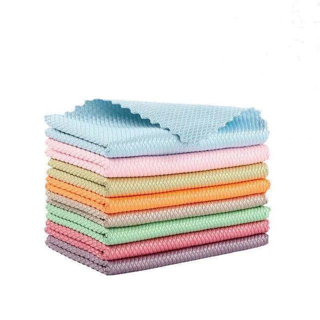 Wipe Glass Mirror Wipes Cleaning Cloth Thickening Grease Kitchen Wipe |
