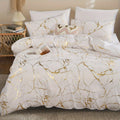 Marble Design Duvet Cover Set for Modern Bedroom